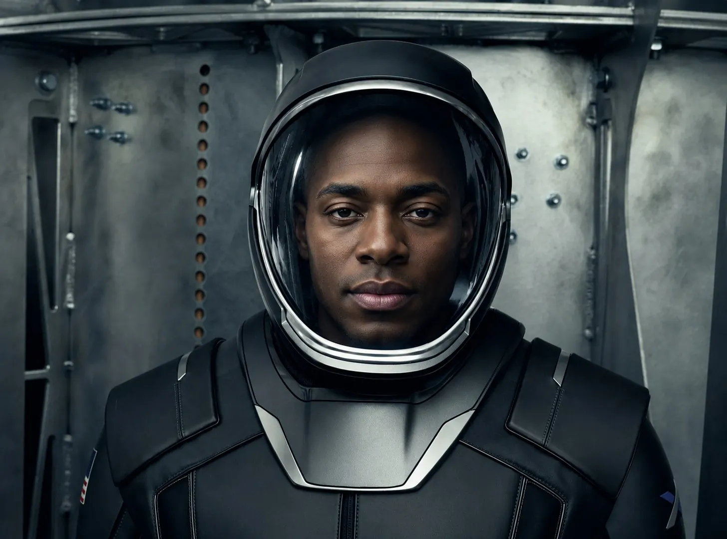 Jonathan Drew Cropper in an astronaut helmet